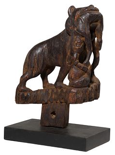 Asian Carved Wood Sculpture