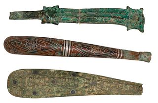 Chinese Archaic Style Bronze Belt Hooks