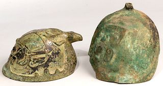 Chinese Bronze Helmets