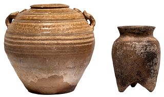Chinese Neolithic Proto Porcelain Vessels