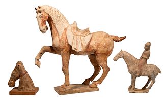 Chinese Tang Pottery Tallulah Horse Assortment