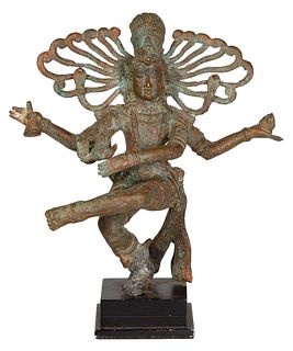 South India Chola Style Bronze Shiva Nataraja Figure