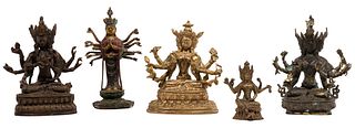 Tibetan Bronze Figure Assortment