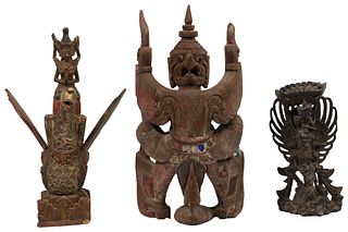 Southeast Asian Carved Wood Assortment