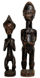 African Baule Carved Wood Sculptures