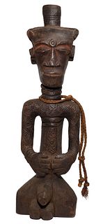 African Songye Carved Wood Figure