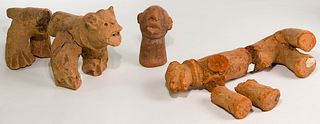 African Malian Niger River Delta Ceramic Figurine Assortment