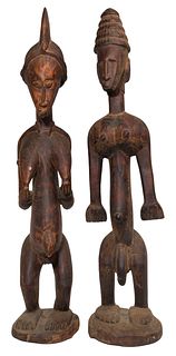 African Senufo Carved Wood Figures