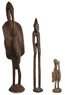 African Senufo Carved Wood Figure Assortment