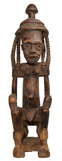 West Central African Cameroon Carved Wood Figure