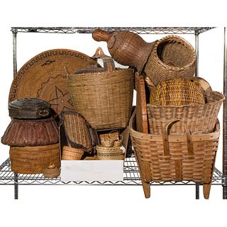 Ethnographic, Asian and Oceanic Basket Assortment