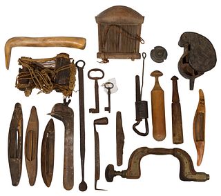 Ethnographic and African Weaving and Tool Assortment