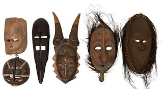 Multi-Cultural Wood Tribal Mask Assortment