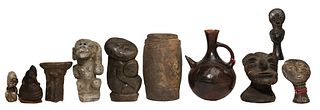 Ethnographic Carved Stone and Pottery Assortment