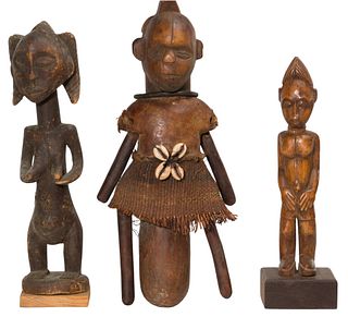 Ethnographic Carved Wood Figure Assortment