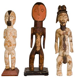 Ethnographic Carved Wood Figure Assortment