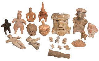 Pre-Columbian Figurine and Fragment Assortment