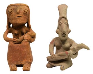 Pre-Columbian Jalisco Ceramic Mother and Child Figurine Assortment