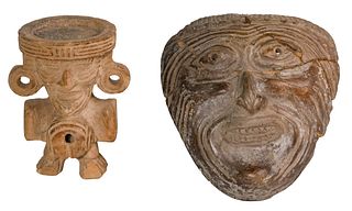 Pre-Columbian Mayan 'Old God' Pottery