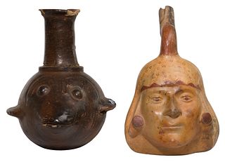 Pre-Columbian Peruvian Ceramic Effigy Pots