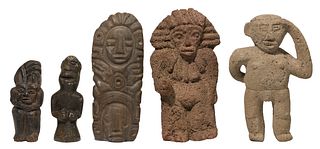 Pre-Columbian Stone Figure Assortment