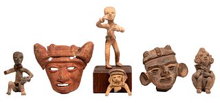 Pre-Columbian Teotihuanan Pottery Figurine Assortment