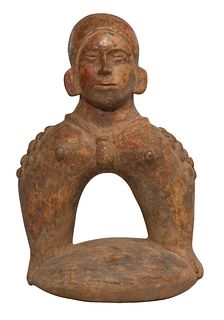 Mexican Colima Ceramic Figural Vessel