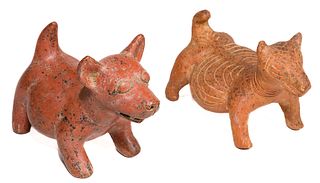 Mexican Colima Ceramic Dog Figurine Assortment