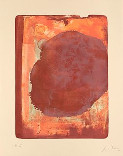 Frankenthaler, Helen Reflections II. 1995. Farblithographie auf chamoisfarbenem BFK Rives. 67,9 x 53,3 cm (67,9 x 53,3 cm). Signiert, datiert und beze