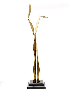 Hivo Van Teal Modern Abstract Brass Sculpture