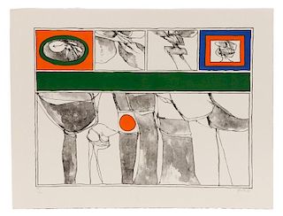 Achille Perilli, Pencil Signed Litho Print, 1960s