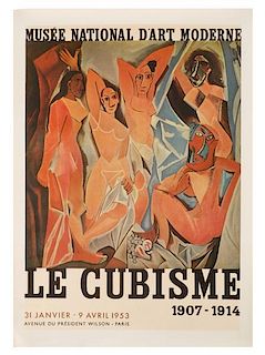 1953 Picasso French Exhibition Poster "Le Cubisme"