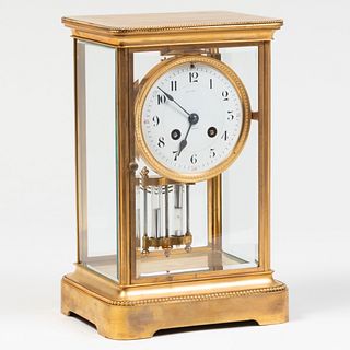 Tiffany & Co. French Brass Mantel Clock