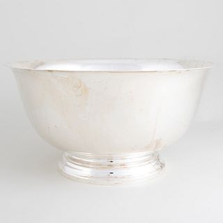 Large Tiffany & Co. Silver Revere Style Center Bowl