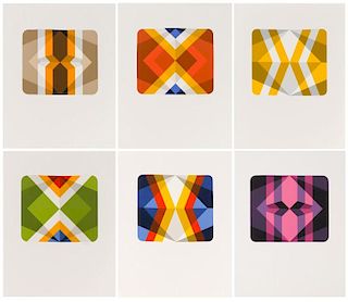 Marko Spalatin, 6 Serigraphs from "Rhombus" Series