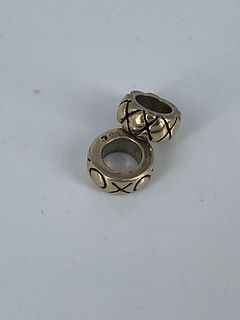 Two 14kt Yellow Gold Beads From Pandora