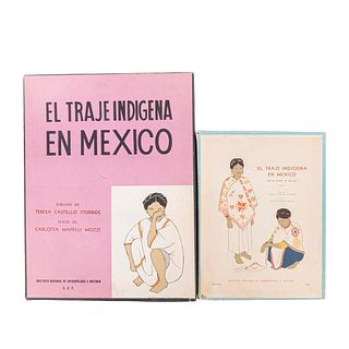 Mapelli Mozzi, Carlota / Castello Yturbide, Teresa. El Traje Indígena en México. México, 1966,1968. Pzs 2
