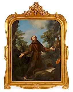 Saint Francis Receiving Stigmata, Oil on Canvas