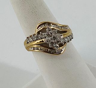10kt Yellow Gold, Diamond Ring