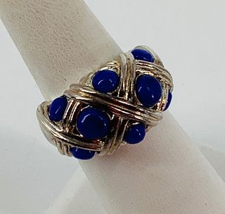 Sterling Silver & Lapis Lazuli Ring
