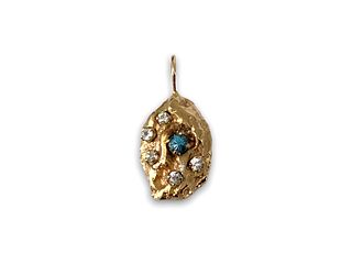 Gold Nugget Style Pendant