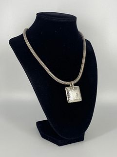 Sterling Silver Statement Necklace