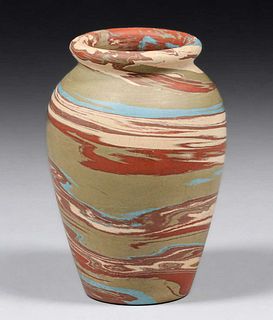 Niloak Pottery Mission Swirl Vase c1920s