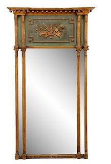 Giltwood and Gesso Tabernacle Pier Wall Mirror