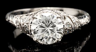 1.74 ctw Platinum Diamond Ring