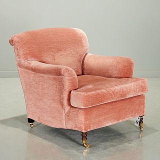 George Smith style upholstered club chair