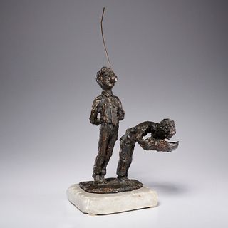 Irwin Hyman, bronze sculpture, 1965