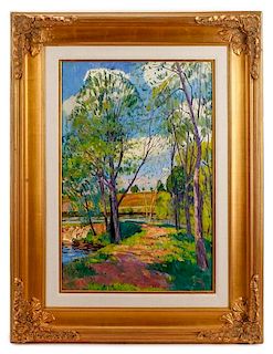 Dmitriy Proshkin Signed Oil on Canvas Landscape