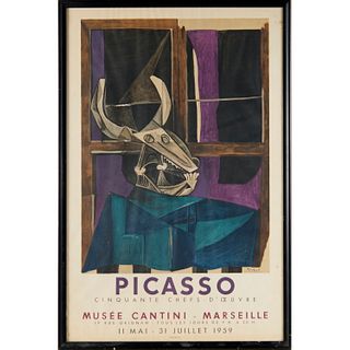 Pablo Picasso, lithographic poster, 1959
