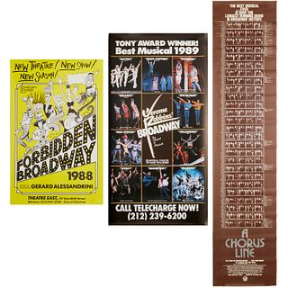 (3) Rare original Broadway posters